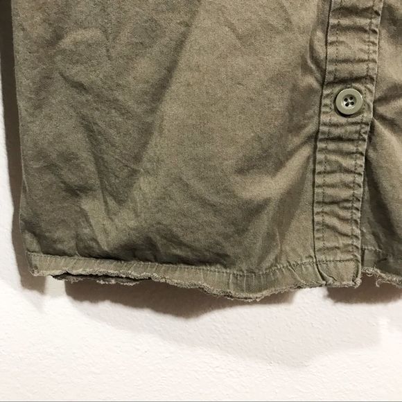 TopShop Floral Embroidered Olive Military Jacket - Picture 6 of 8